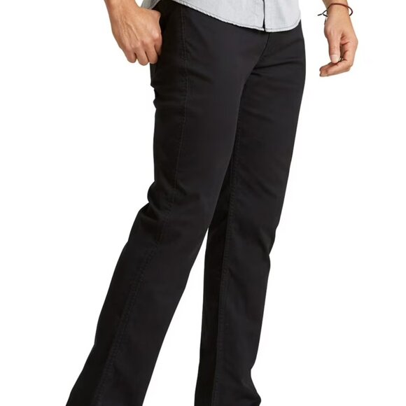 DOCKERS Signature Khaki Classic Fit Black STRETCH Pants 34x32 Flat From - Picture 1 of 6